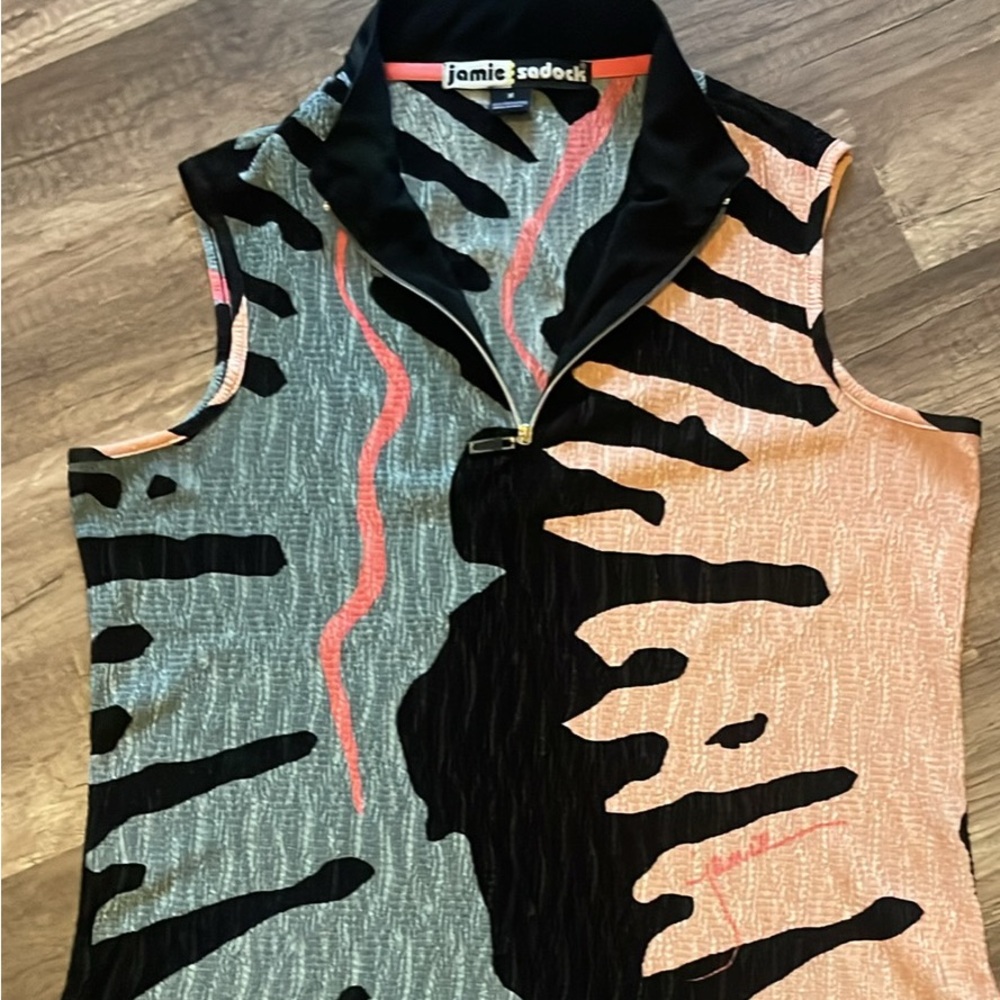 Jamie Sadock Sleeveless Print Top M